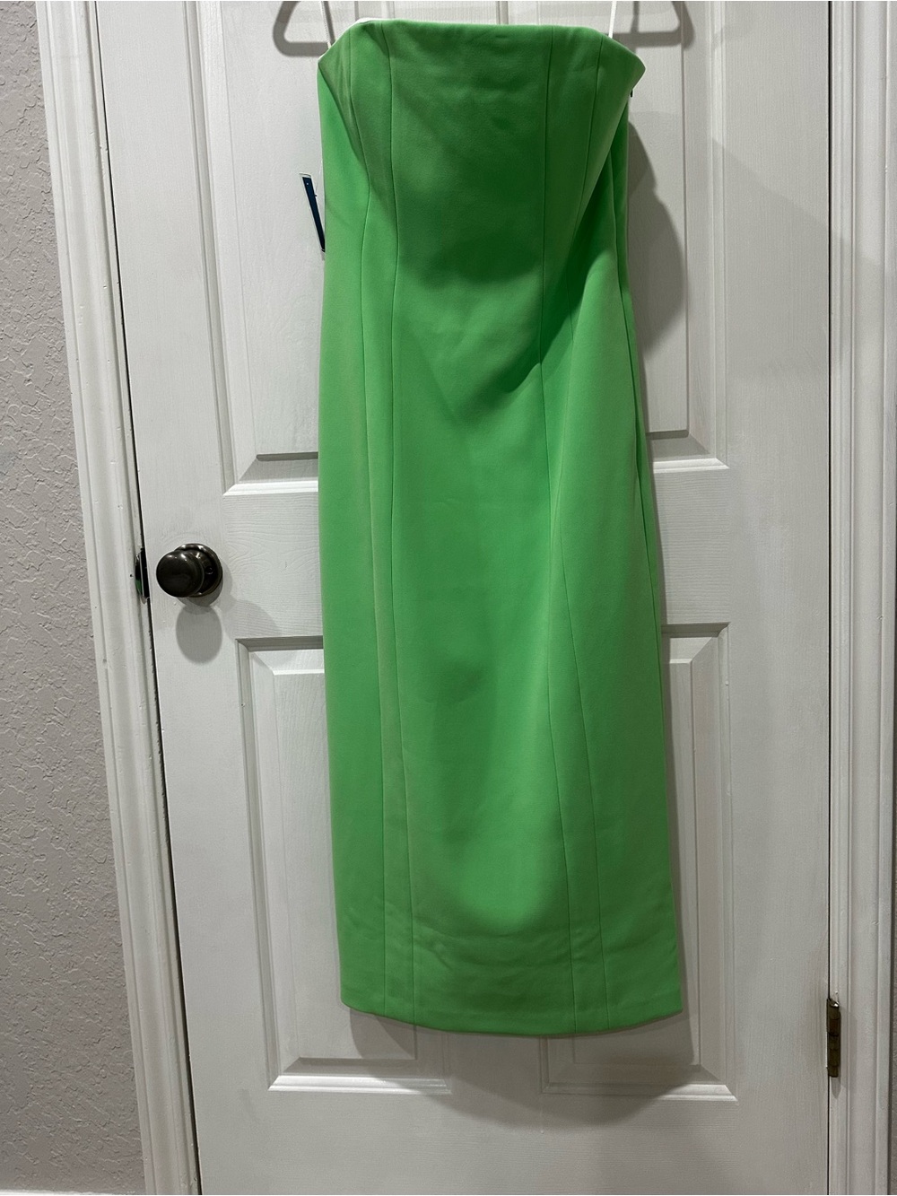 A.L.C. Strapless Midi Charlotte Dress in Lime Green